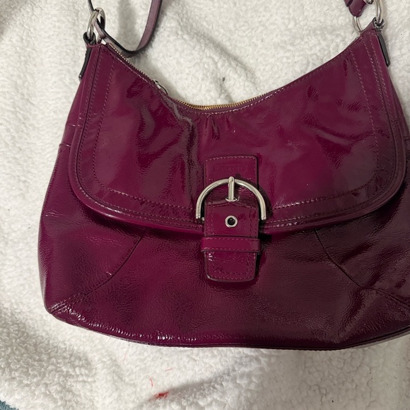 Burgandy coach bag, shoulder bag & crossbody - Picture 2 of 6